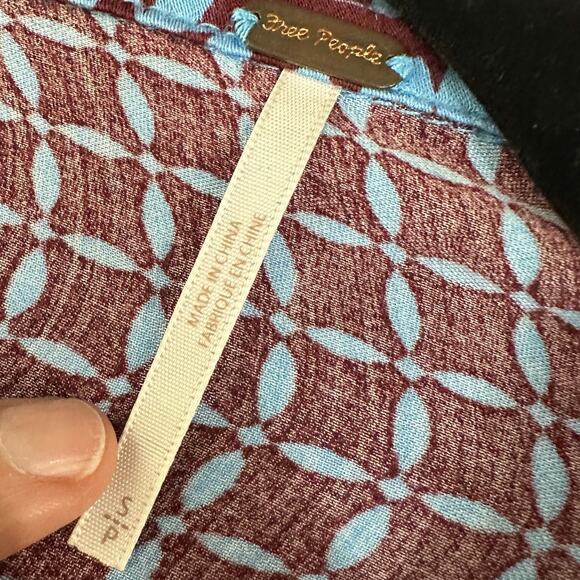 Free People Miki Geometric Cutout Mini Dress Size S - Picture 7 of 10